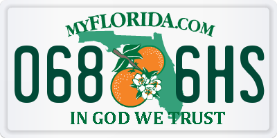 FL license plate 0686HS