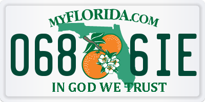 FL license plate 0686IE