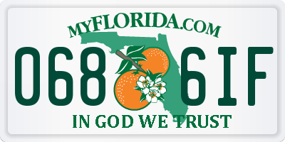 FL license plate 0686IF