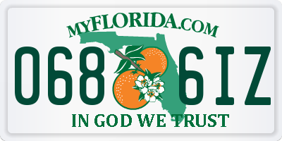 FL license plate 0686IZ
