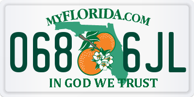 FL license plate 0686JL