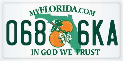 FL license plate 0686KA