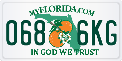 FL license plate 0686KG