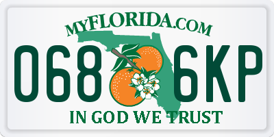 FL license plate 0686KP