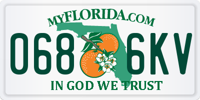 FL license plate 0686KV