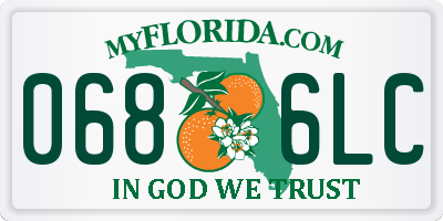 FL license plate 0686LC