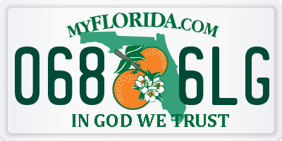 FL license plate 0686LG