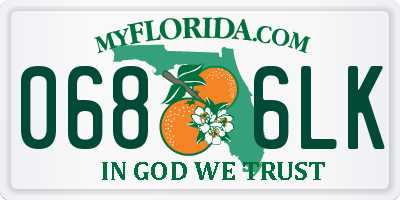 FL license plate 0686LK