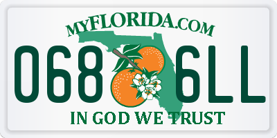 FL license plate 0686LL