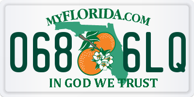 FL license plate 0686LQ