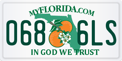 FL license plate 0686LS