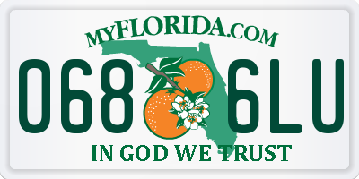FL license plate 0686LU