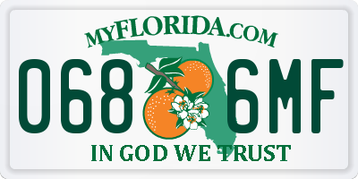 FL license plate 0686MF