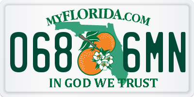 FL license plate 0686MN