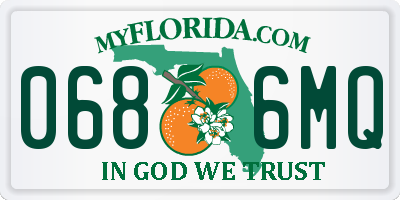 FL license plate 0686MQ