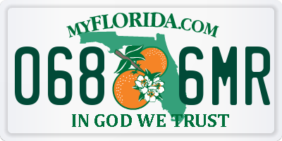 FL license plate 0686MR