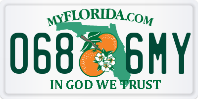 FL license plate 0686MY