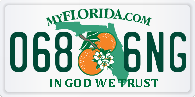 FL license plate 0686NG