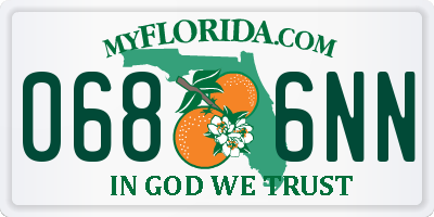 FL license plate 0686NN