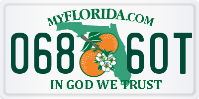 FL license plate 0686OT