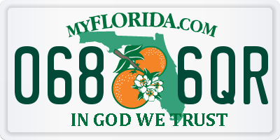 FL license plate 0686QR