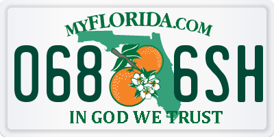 FL license plate 0686SH