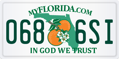 FL license plate 0686SI