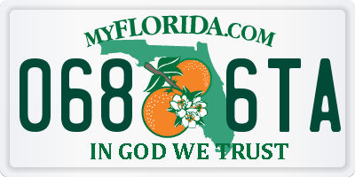 FL license plate 0686TA