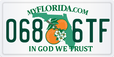 FL license plate 0686TF