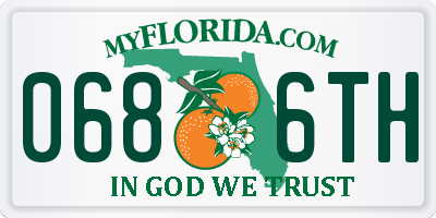 FL license plate 0686TH