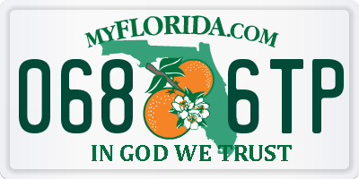 FL license plate 0686TP