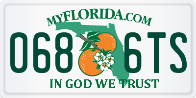 FL license plate 0686TS