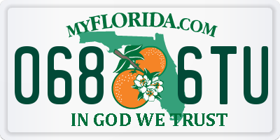 FL license plate 0686TU