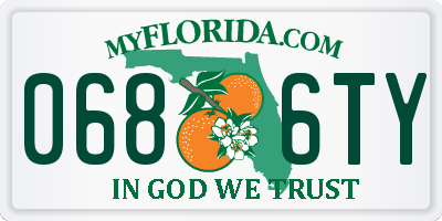 FL license plate 0686TY