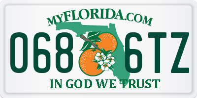 FL license plate 0686TZ