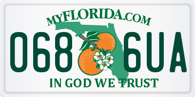 FL license plate 0686UA