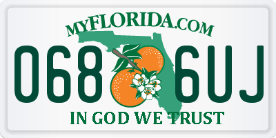 FL license plate 0686UJ