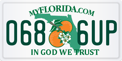 FL license plate 0686UP