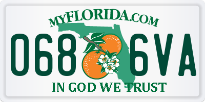 FL license plate 0686VA