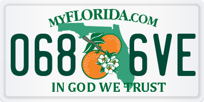FL license plate 0686VE