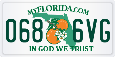 FL license plate 0686VG