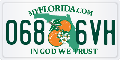 FL license plate 0686VH