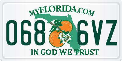 FL license plate 0686VZ