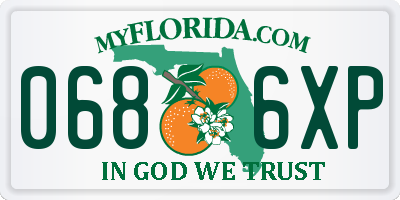 FL license plate 0686XP