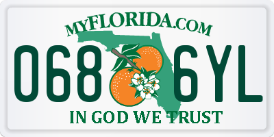 FL license plate 0686YL