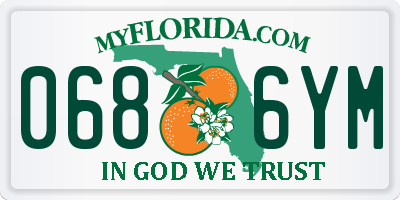 FL license plate 0686YM