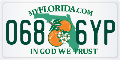 FL license plate 0686YP