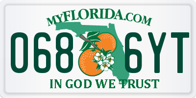 FL license plate 0686YT