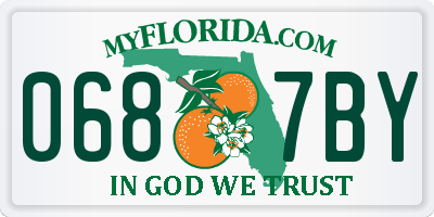 FL license plate 0687BY