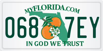 FL license plate 0687EY